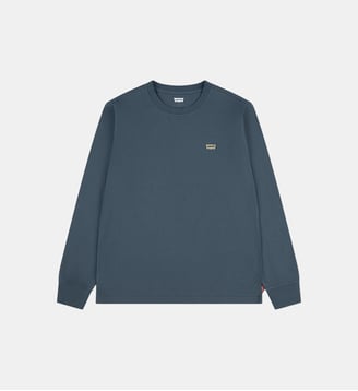 T-shirt manches longues logo coton - Levi's Kids - Gris bleu