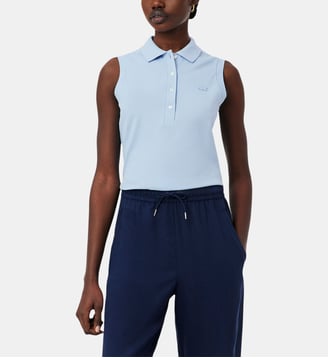 Polo L.12.D slim fit sans manches stretch - Lacoste - Bleu