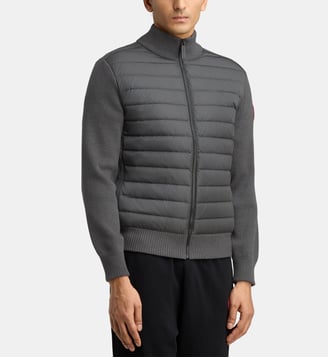 Blouson court Hybridge matelassé maille - Canada Goose - Gris acier