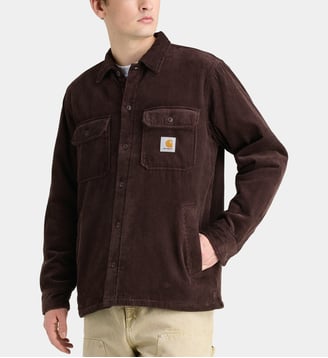 Surchemise droite Whitsome velours milleraies - Carhartt WIP - Marron chocolat