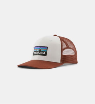 Casquette trucker P-6 Logo - Patagonia - Rouge et blanc
