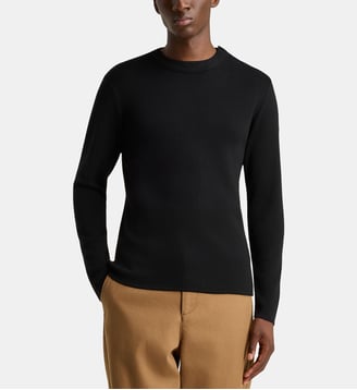 Pull Marin Goulenez en laine mérinos - Armor-Lux - Noir