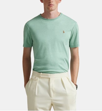 T-shirt custom slim coton pima - Polo Ralph Lauren - Vert olive