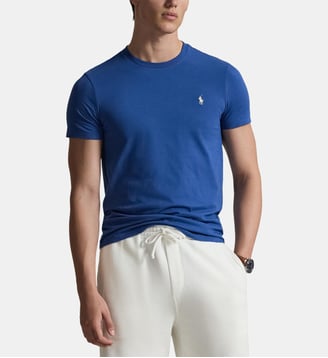 T-shirt custom slim en coton - Polo Ralph Lauren - Bleu nocturne