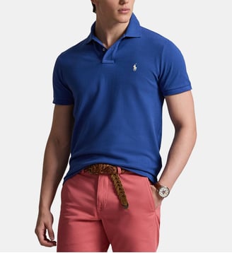 Polo Custom Fit en coton - Polo Ralph Lauren - Azure