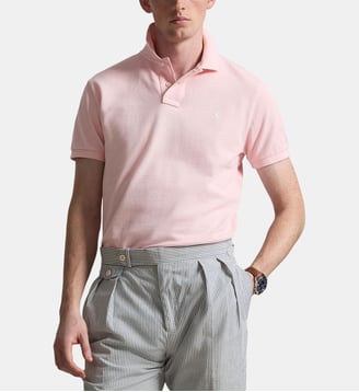 Polo Custom Fit en coton - Polo Ralph Lauren - Rose pastel