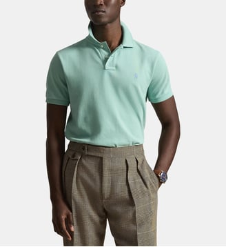 Polo Custom Fit en coton  - Polo Ralph Lauren - Vert menthe clair