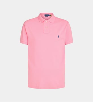 Polo Custom Fit en coton - Polo Ralph Lauren - Rose bonbon