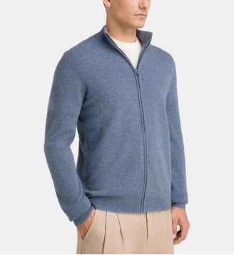 Cardigan droit Nachgil en cachemire - Galeries Lafayette - Denim