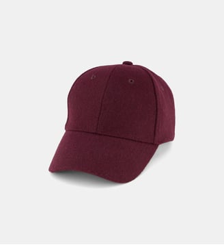 Casquette Velo feutrée - Galeries Lafayette - Violet aubergine
