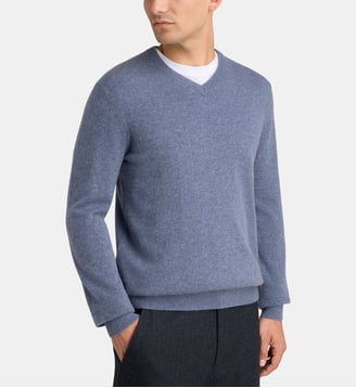 Pull droit Nachve cachemire - Galeries Lafayette - Denim