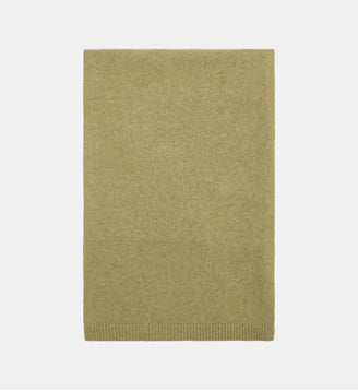 Echarpe Glaces E cachemire homme - Galeries Lafayette - Kaki matcha
