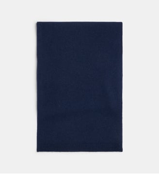 Echarpe Glaces E cachemire homme - Galeries Lafayette - Bleu marine