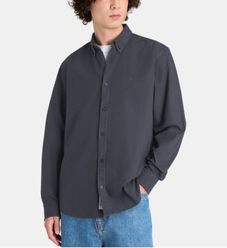 Chemise Bolton droite coton délavé - Carhartt WIP - Bleu marine