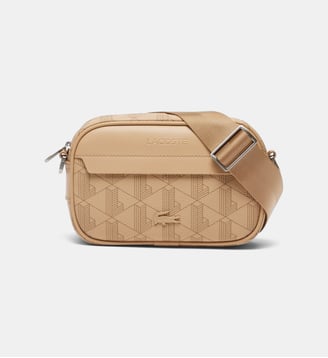 Sacoche Reporter monogramme - Lacoste - Beige