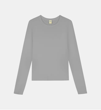 T-shirt Max à manches longues coton bio - Flore Flore - Gris