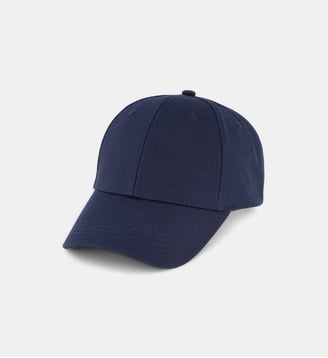 Casquette Capus coton uni - Galeries Lafayette - Bleu marine