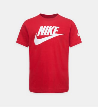 T-shirt droit Futura en coton mélangé - Nike - Rouge et blanc