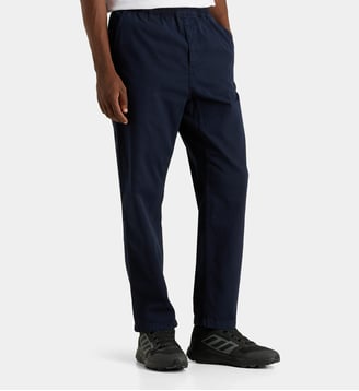 Pantalon Flint Moraga droit coton bio - Carhartt WIP - Bleu marine