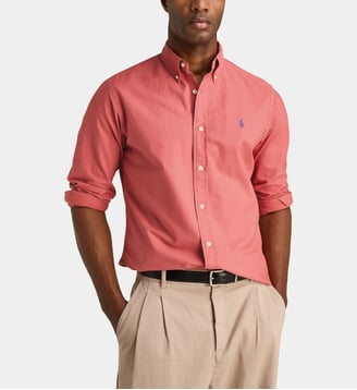 Chemise custom fit en coton Oxford - Polo Ralph Lauren - Rose rouge