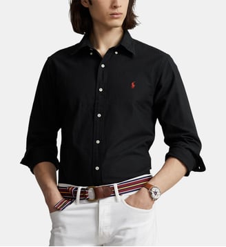 Chemise Custom Fit Oxford coton - Polo Ralph Lauren - Noir