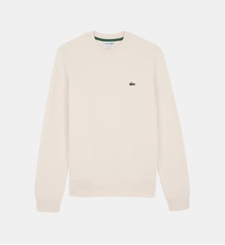 Sweatshirt molleton col rond - Lacoste - Écru