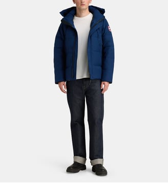 Parka courte Wyndham capuche - Canada Goose - Bleu oxford