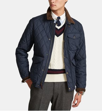 Veste droite matelassée courte - Polo Ralph Lauren - Bleu marine