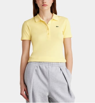 Polo L.12.D slim fit coton côtelé - Lacoste - Jaune