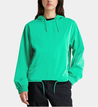 Veste droite à capuche - Rains - Vert fluo