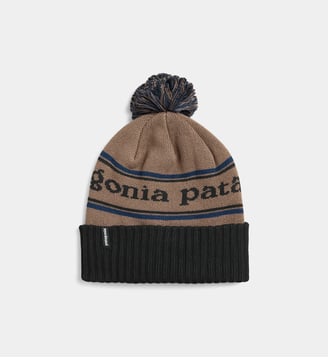 Bonnet Powder Town pompon - Patagonia - Marron et bleu