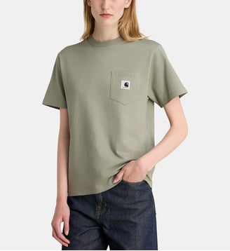 T-shirt Pocket coton bio - Carhartt WIP - Vert de gris