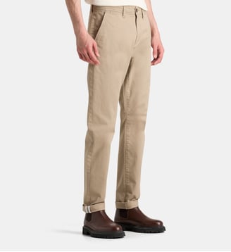 Pantalon chino slim Kutslim coton bio - Galeries Lafayette - Beige