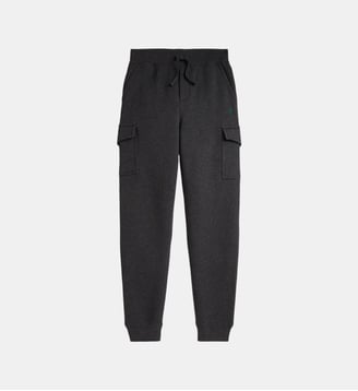Pantalon de jogging cargo droit en coton mélangé - Polo Ralph Lauren - Gris foncé