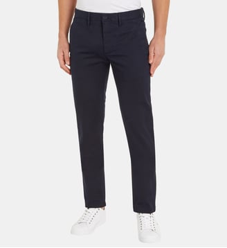 Pantalon chino slim fit coton stretch - Tommy Hilfiger - Bleu foncé
