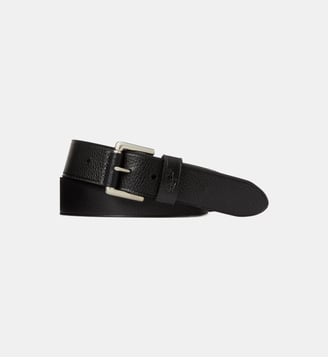Ceinture en cuir grainé - Polo Ralph Lauren - Noir
