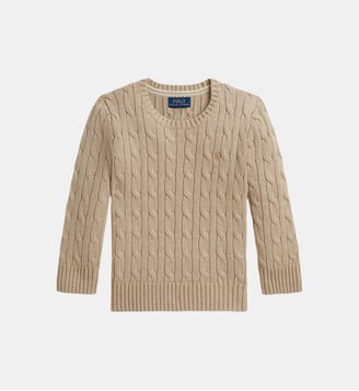 Pull droit en coton torsadé - Polo Ralph Lauren - Sable