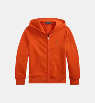 Sweat à capuche zippé en molleton - Polo Ralph Lauren - Orange