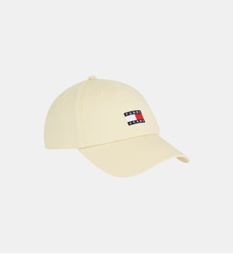 Casquette en coton drapeau siglé - Tommy Hilfiger - Jaune clair