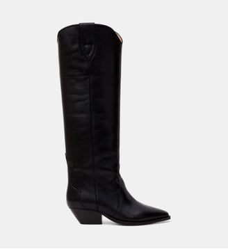 Bottes Denvee en cuir - Isabel Marant - Black
