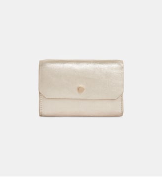 Portefeuille Small Kiko en cuir - Galeries Lafayette - Doré