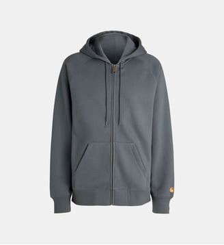 Hoodie droit zippé Chase - Carhartt WIP - Bleu grisé