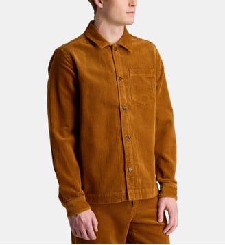 Surchemise Layton en velours de coton côtelé - Les Deux - Marron