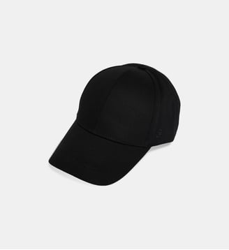 Casquette Felice unie coton sergé - Galeries Lafayette - Noir