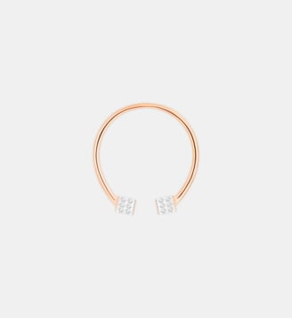 Bague en or rose et diamants - Ginette Ny - Diamant blanc
