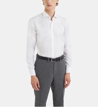 Chemise droite en coton - Figaret - Blanc