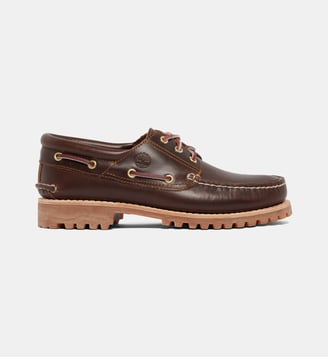 Chaussures bateau en cuir - Timberland - Marron foncé