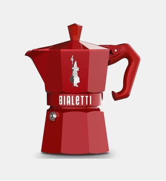 Cafetière - Moka Exclusive - 3 tasses - Rouge - Bialetti - Rouge