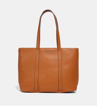 Sac cabas Amorgos Rythme effet croco ou lisse - Mac Douglas - Marron