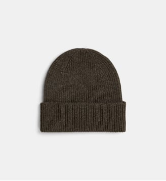 Bonnet revers laine mérinos  - Colorful Standard - Marron foncé